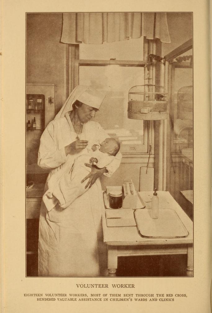 New York Nursery, 1910. No known copyright restrictions. From the NY Nursery & Child Hospital Annual Report.