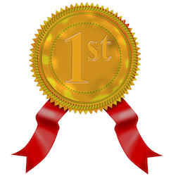 Gold Seal Red Ribbon 1st
