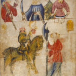 Gawain and the Green Knight medieval illustration